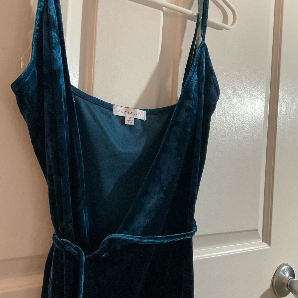 Socialite Blue Wrap Dress